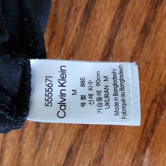 Sport Bra Calvin Klein, M, Black - Picture 3 of 3